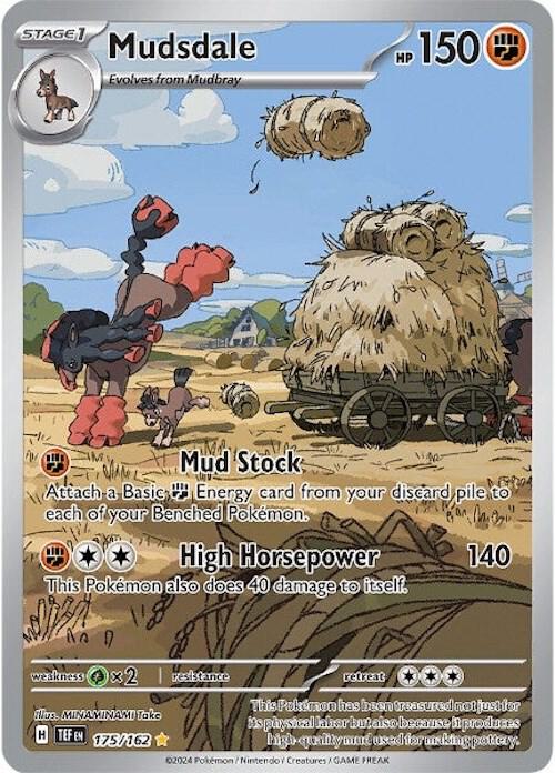 Pokémon: Mudsdale - 175/162 - SV05: Temporal Forces