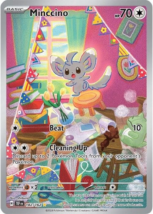 Pokemon: Minccino - 182/162 - SV05: Temporal Forces - VGMX