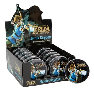 The Legend of Zelda Hyrule Kingdom Sour Blue Raspberry Candy Tin - VGMX