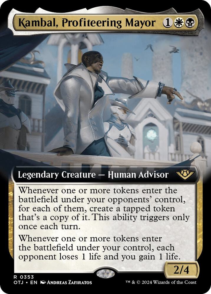 Magic: The Gathering: Kambal, Profiteering Mayor (Extended Art) - Outlaws of Thunder Junction - VGMX
