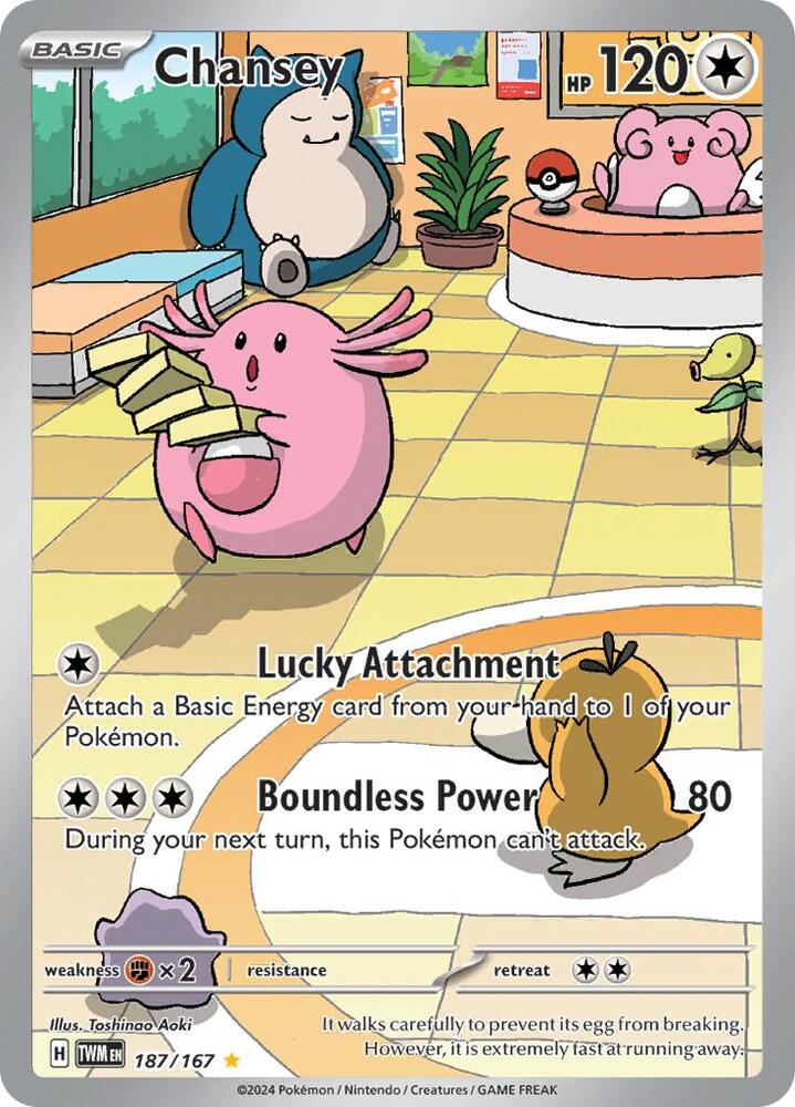 Pokemon: Chansey - 187/167 - SV06: Twilight Masquerade - VGMX