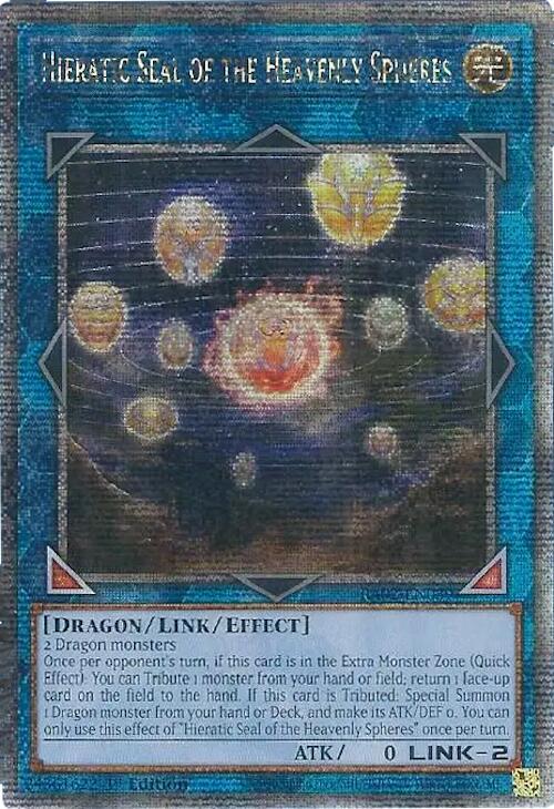 Hieratic Seal of the Heavenly Spheres (Quarter Century Secret Rare) - 25th Anniversary Rarity Collection II - VGMX