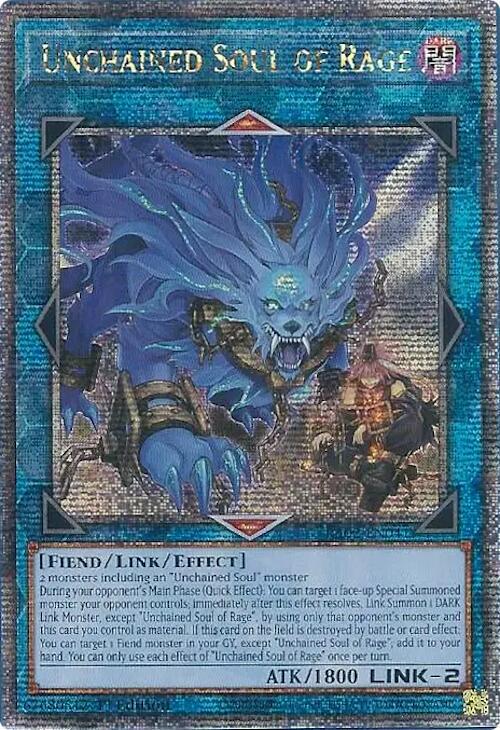 Yu-Gi-Oh!: Unchained Soul of Rage (Quarter Century Secret Rare) - 25th Anniversary Rarity Collection II - VGMX