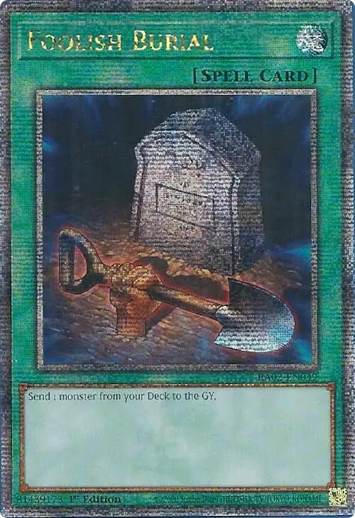 Yu-Gi-Oh!: Foolish Burial (Quarter Century Secret Rare) - 25th Anniversary Rarity Collection II - VGMX