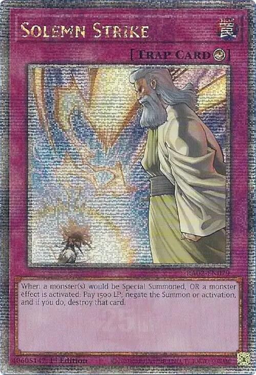 Solemn Strike (Quarter Century Secret Rare) - 25th Anniversary Rarity Collection II