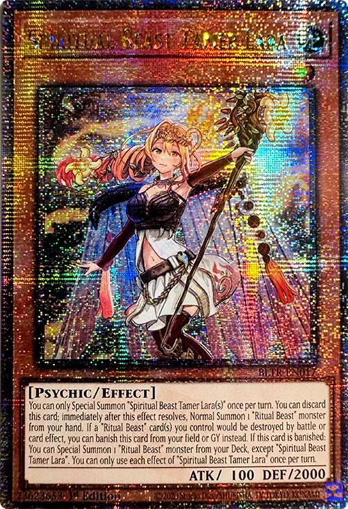 Spiritual Beast Tamer Lara (Quarter Century Secret Rare) - Battles of Legend: Terminal Revenge