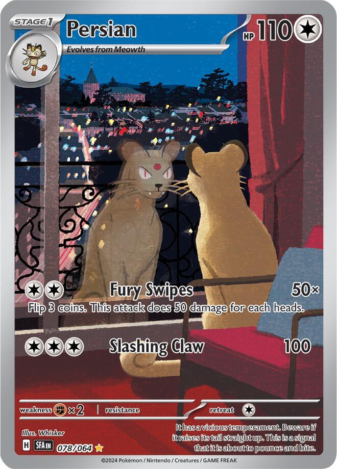 Pokémon: Persian - 078/064 - SV: Shrouded Fable - VGMX