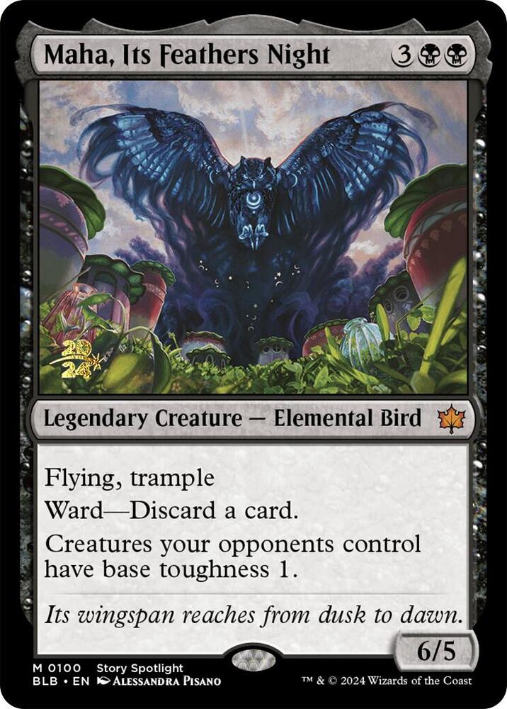 Maha, Its Feathers Night - Prerelease Cards