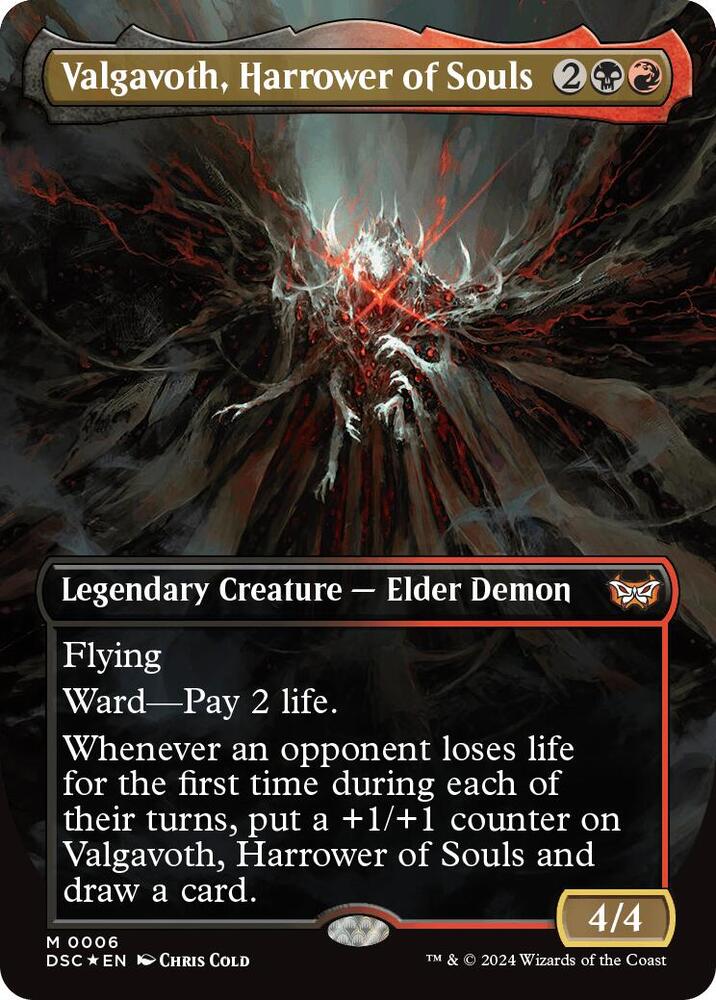 Magic: The Gathering: Valgavoth, Harrower of Souls (Borderless) - Commander: Duskmourn: House of Horror - VGMX