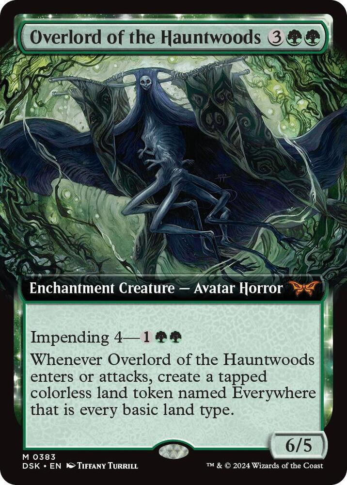 Overlord of the Hauntwoods (Extended Art) - Duskmourn: House of Horror