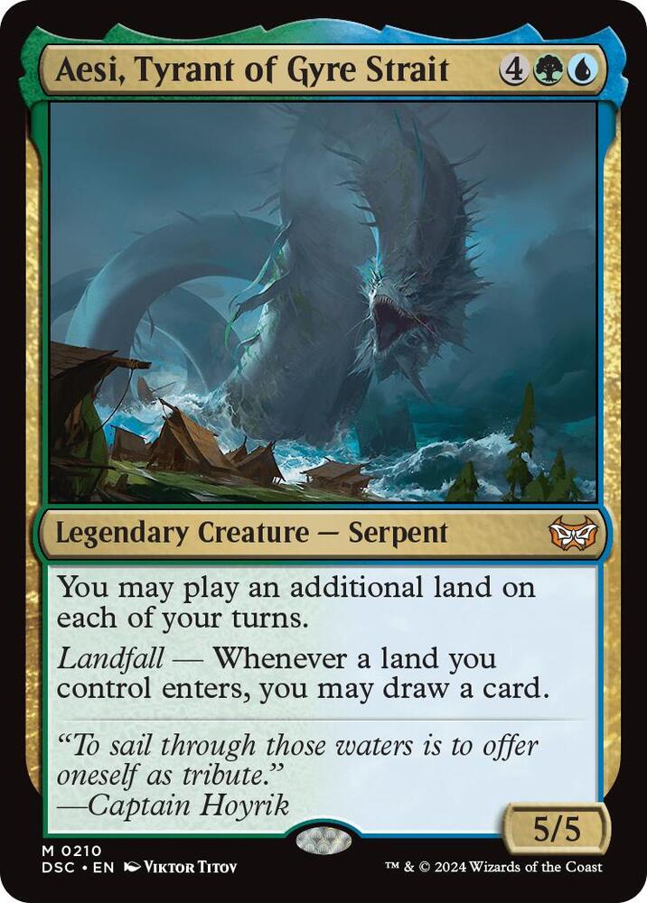 Magic: The Gathering: Aesi, Tyrant of Gyre Strait - Commander: Duskmourn: House of Horror - VGMX