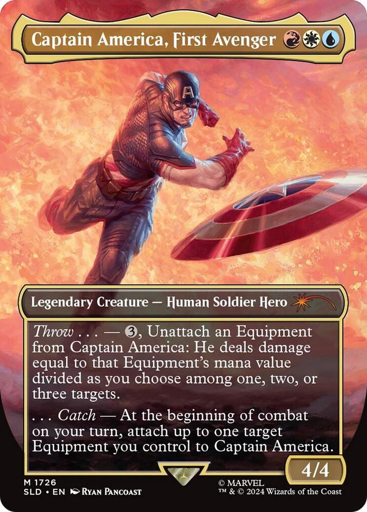 Magic: The Gathering: Captain America, First Avenger (Rainbow Foil) - Secret Lair Drop Series