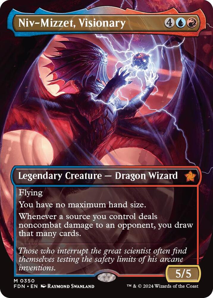 Niv-Mizzet, Visionary (Borderless) - Foundations