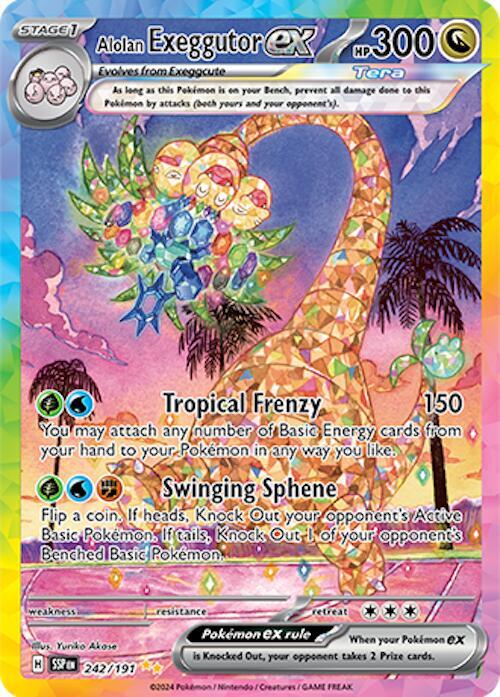 Alolan Exeggutor ex - 242/191 - SV08: Surging Sparks