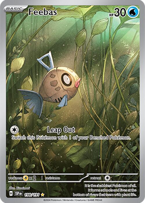 Pokémon: Feebas - 198/191 - SV08: Surging Sparks - VGMX