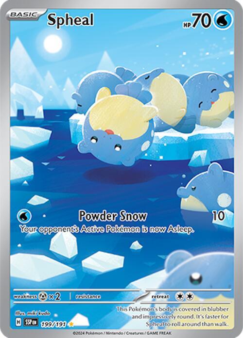 Pokémon: Spheal - 199/191 - SV08: Surging Sparks - VGMX