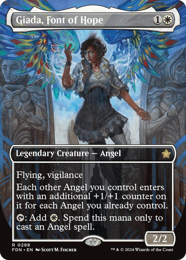 Magic: The Gathering: Giada, Font of Hope (Borderless) - Foundations - VGMX