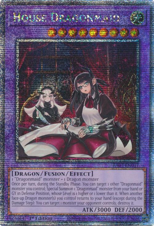 Yu-Gi-Oh!: House Dragonmaid (Alternate Art) (Quarter Century Secret Rare) - Quarter Century Bonanza - VGMX