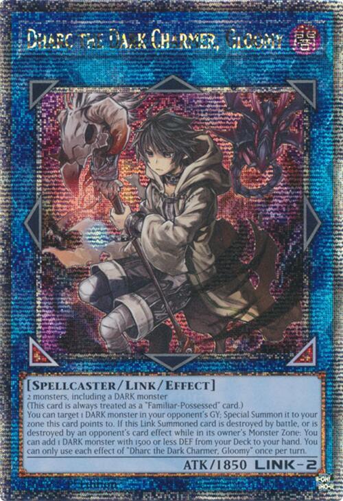 Yu-Gi-Oh!: Dharc the Dark Charmer, Gloomy (Quarter Century Secret Rare) - Quarter Century Bonanza - VGMX