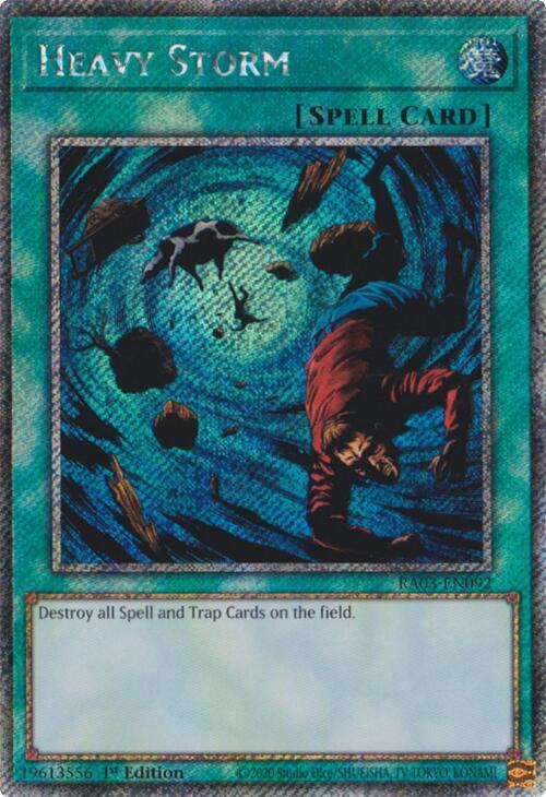 Yu-Gi-Oh!: Heavy Storm (Platinum Secret Rare) - Quarter Century Bonanza