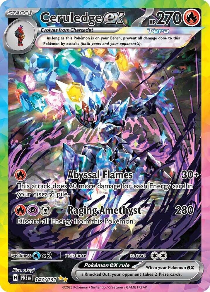 Pokemon: Ceruledge ex 147/131 - Prismatic Evolutions - VGMX