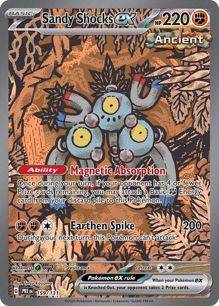Pokémon: Sandy Shocks ex - 159/131 - SV: Prismatic Evolutions - VGMX