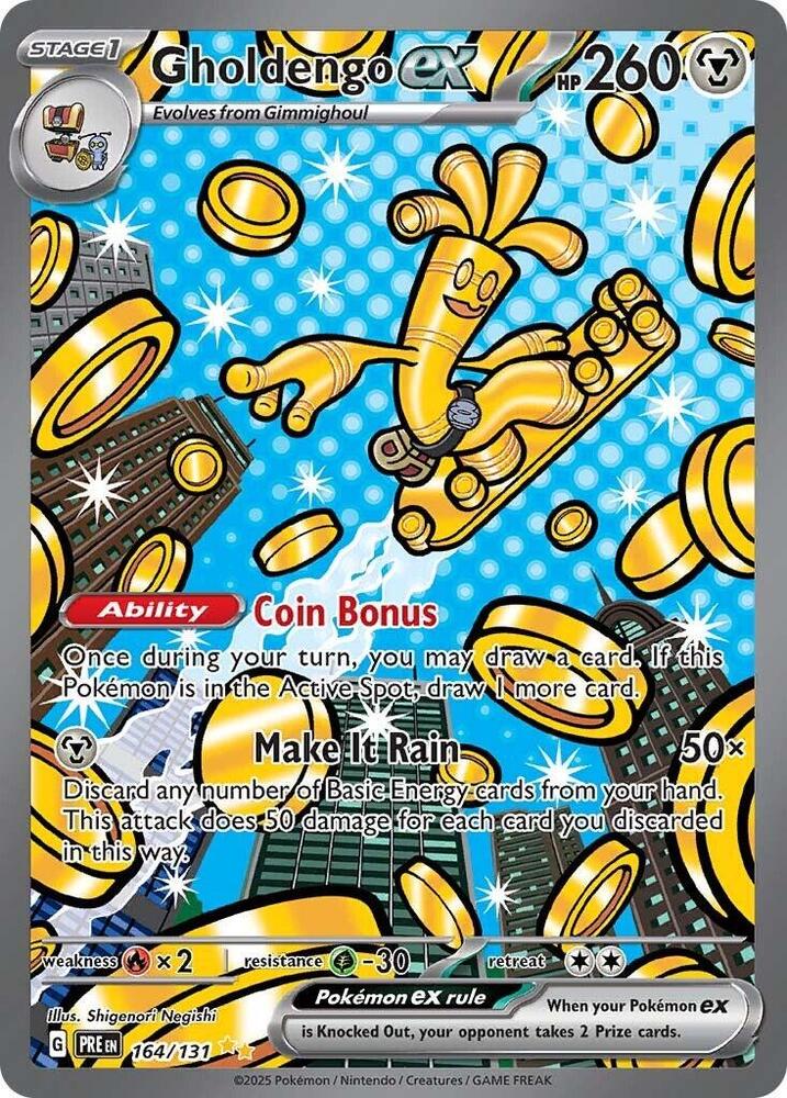 Pokemon: Gholdengo ex - 164/131 - Prismatic Evolutions - VGMX