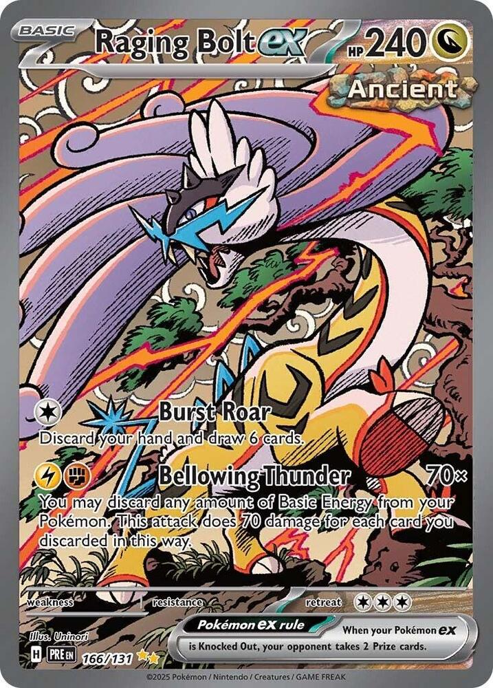 Pokemon: Raging Bolt ex 166/131 - Prismatic Evolutions - VGMX