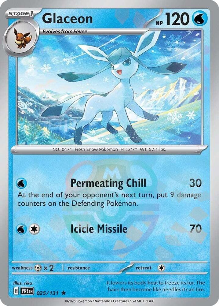 Pokémon: Glaceon (Master Ball Pattern) - SV: Prismatic Evolutions - VGMX