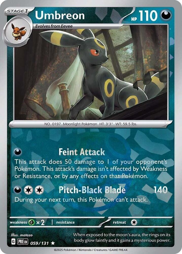 Pokemon: Umbreon (Master Ball Pattern) - SV: Prismatic Evolutions - VGMX