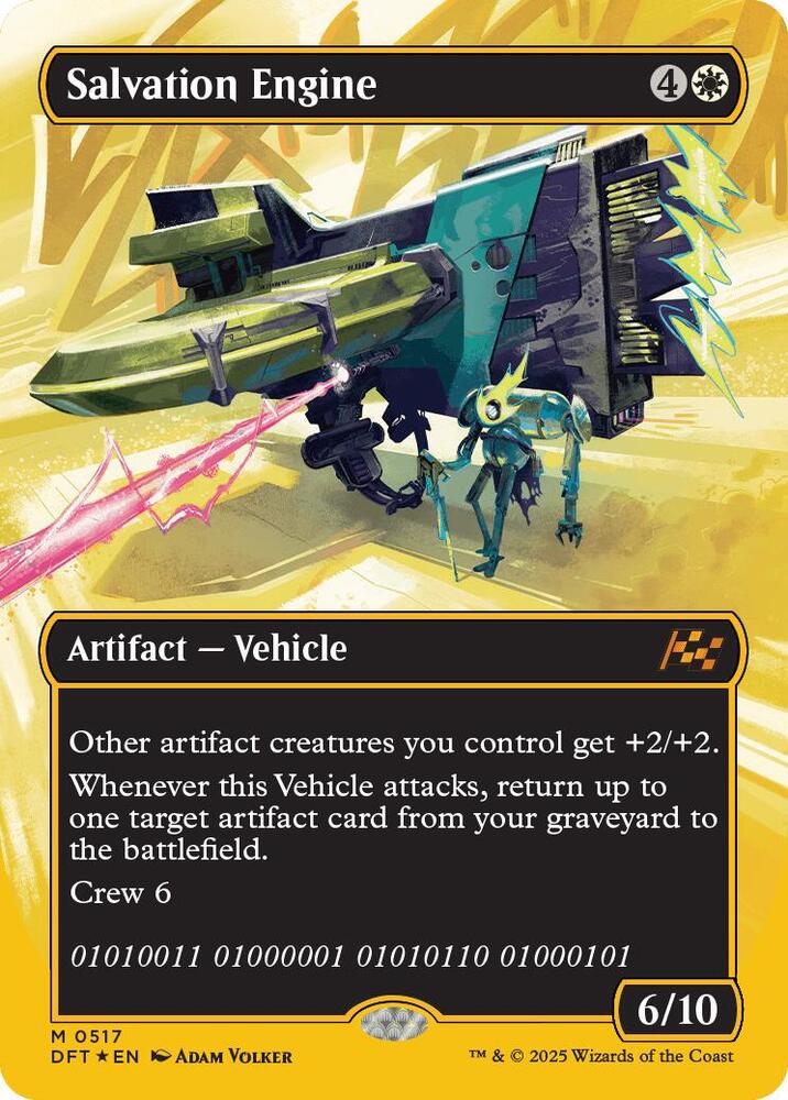 Salvation Engine (Borderless) (First-Place Foil) - Aetherdrift