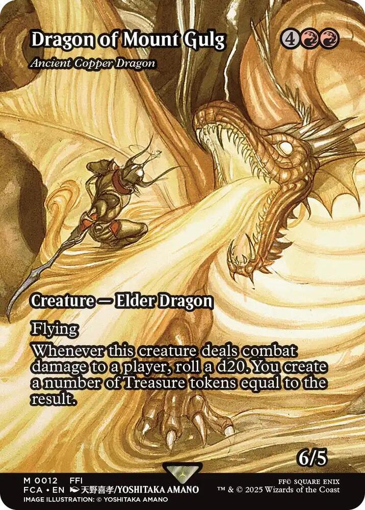 Magic: The Gathering: Dragon of Mount Gulg - Ancient Copper Dragon (Showcase) - FINAL FANTASY: Through the Ages - VGMX