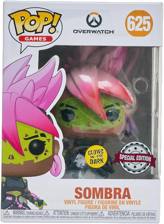 Funko Pop! Games: Overwatch – Sombra Los Muertos Glow in The Dark Pop! Vinyl Figure – Special Edition Exclusive