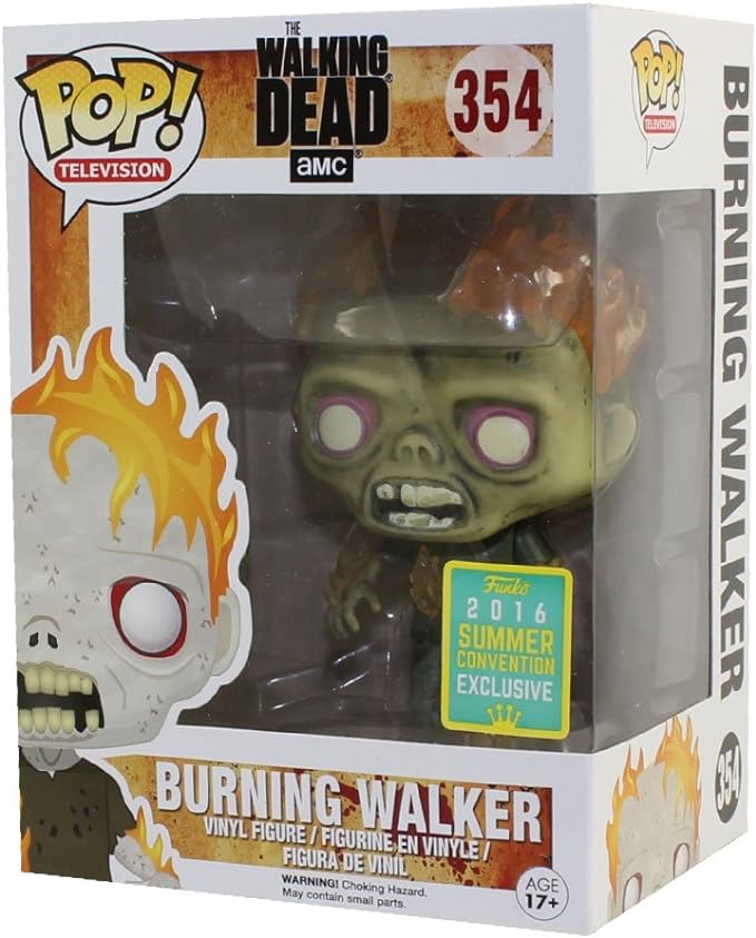 Funko Pop TV: The Walking Dead - Burning Walker 2016 SDCC Exclusive Vinyl Figure
