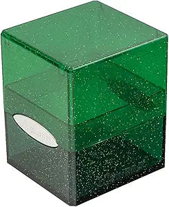 Ultra Pro Deck Box: Satin Cube - Glitter Green