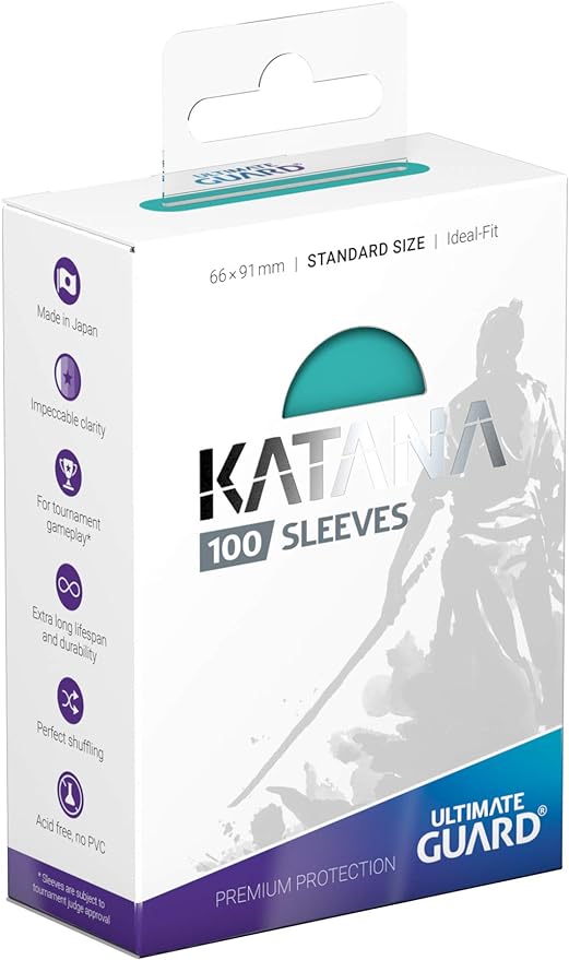 Ultimate Guard Katana Sleeves Standard Size Turquoise (100)