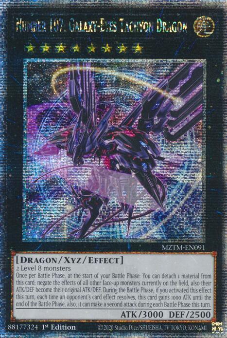 Number 107: Galaxy-Eyes Tachyon Dragon (Quarter Century Secret Rare) - Maze of the Master - VGMX