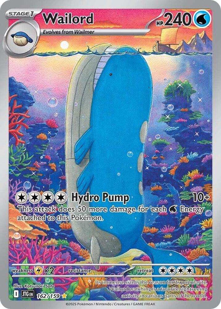 Pokemon: Wailord 162/159 - Journey Together - VGMX