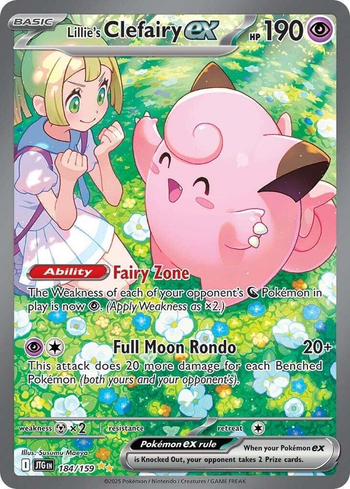 Pokemon: Lillie's Clefairy ex 184/159 - Journey Together - VGMX