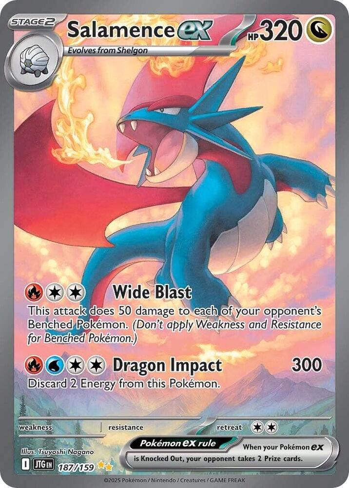 Pokemon: Salamence ex 187/159 - Journey Together - VGMX