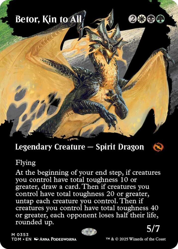 Magic: The Gathering: Betor, Kin to All (Borderless) - Tarkir: Dragonstorm - VGMX