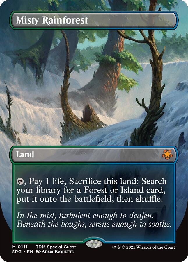 Magic: The Gathering: Misty Rainforest (Borderless) - Special Guests