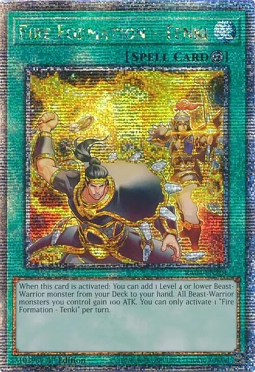 Yu-Gi-Oh!: Fire Formation - Tenki (Quarter Century Secret Rare) - Quarter Century Stampede - VGMX