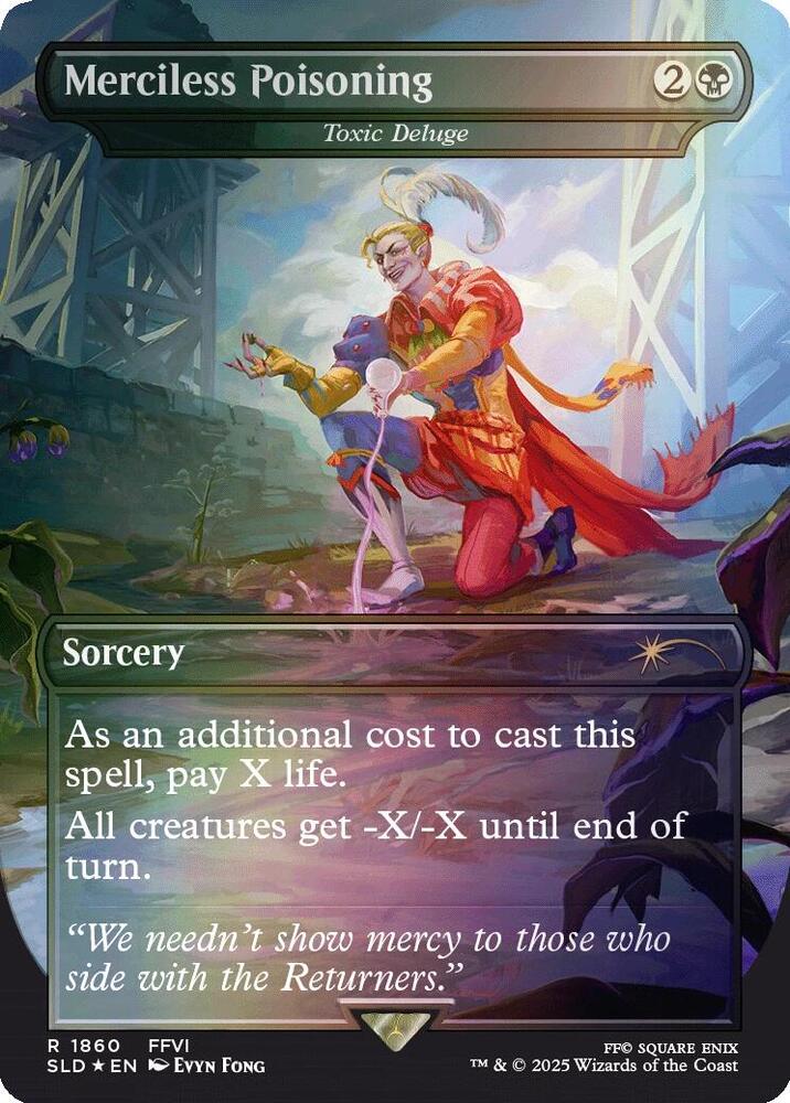 Magic: The Gathering: Merciless Poisoning - Toxic Deluge (Rainbow Foil) - Secret Lair Drop Series - VGMX