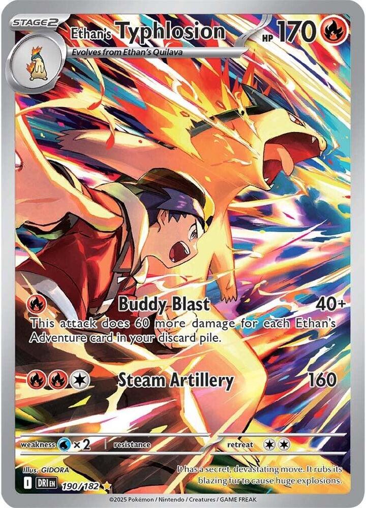 Pokemon: Ethan's Typhlosion 190/182 - Destined Rivals - VGMX