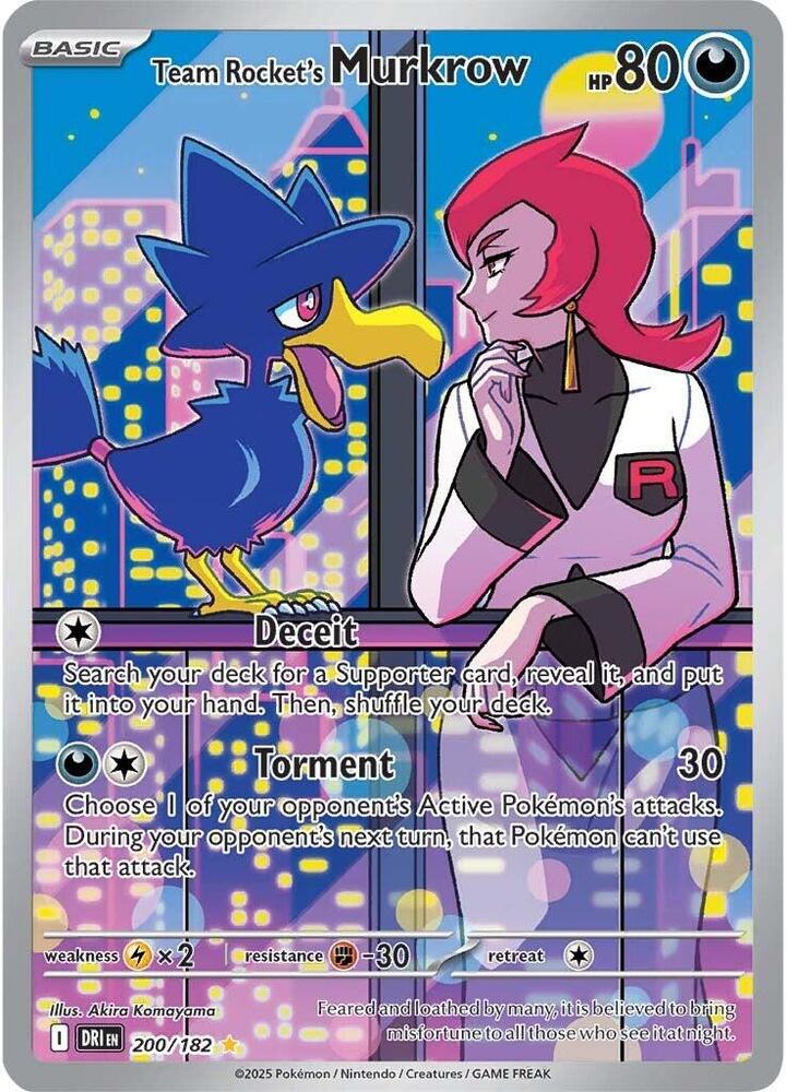 Pokemon: Team Rocket's Murkrow 200/182 - Destined Rivals - VGMX