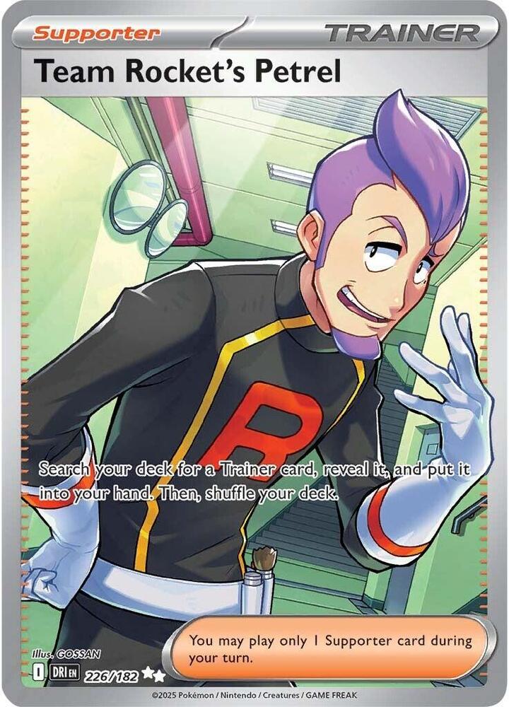 Pokémon: Team Rocket's Petrel - 226/182 - SV10: Destined Rivals - VGMX