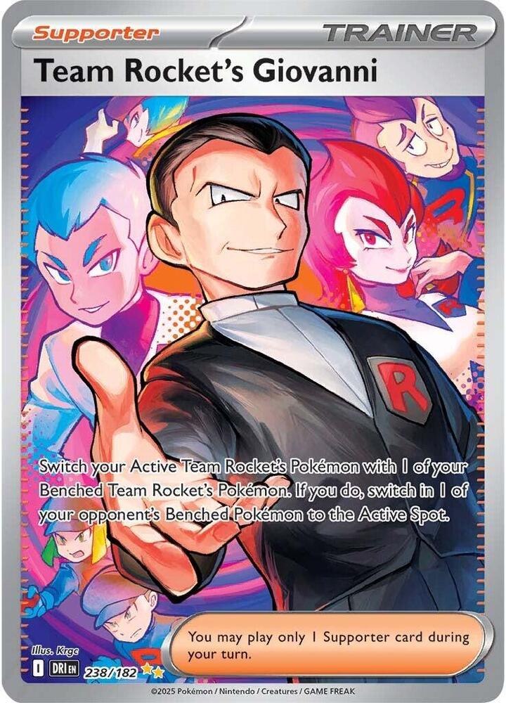 Pokemon: Team Rocket's Giovanni - 238/182 - Destined Rivals - VGMX