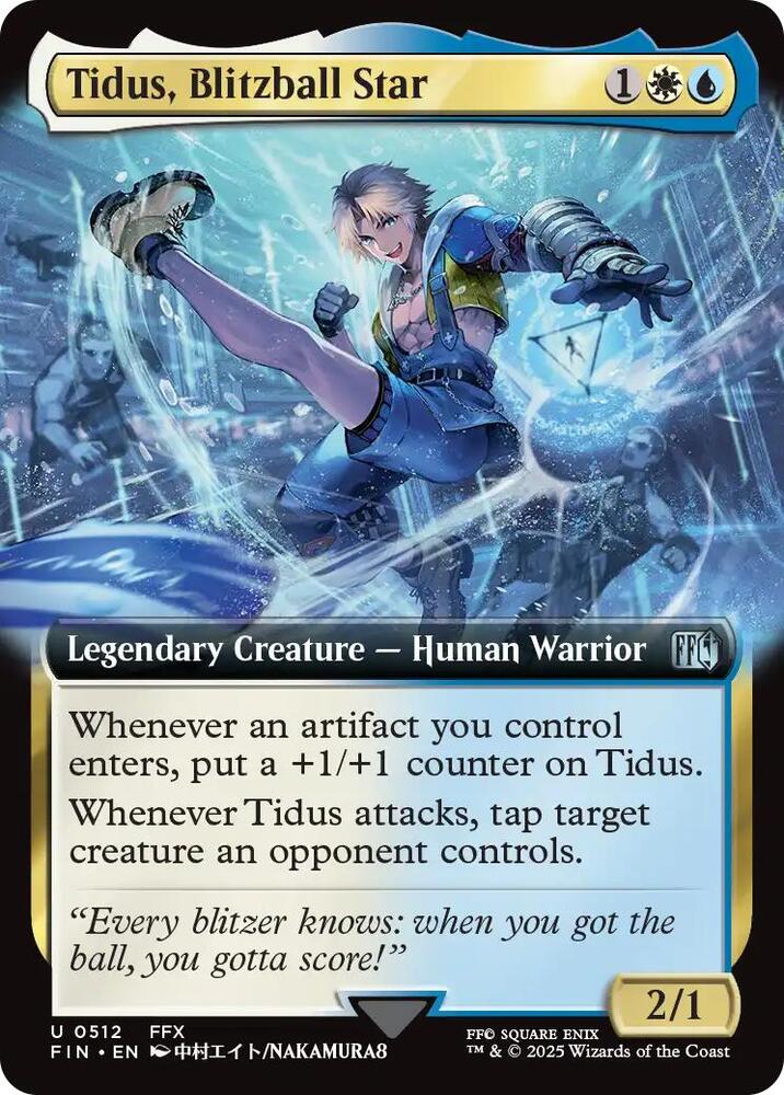 Magic: The Gathering: Tidus, Blitzball Star (Extended Art) - FINAL FANTASY - VGMX