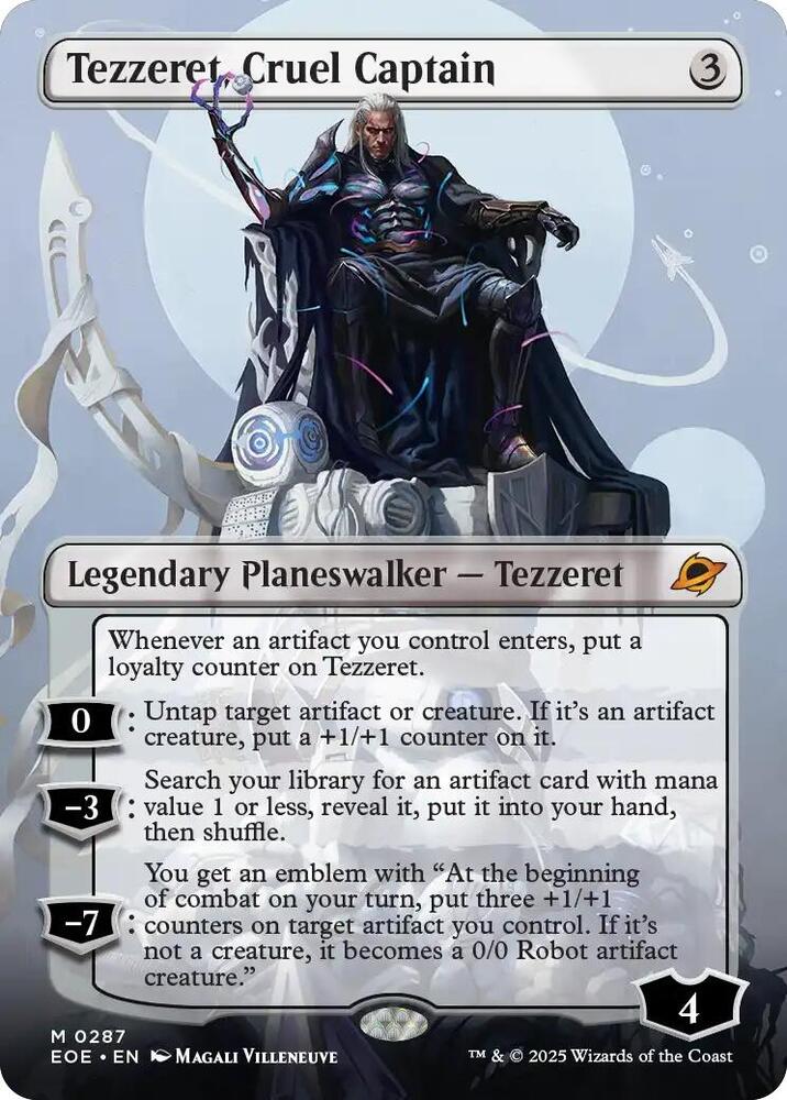 Magic: The Gathering: Tezzeret, Cruel Captain (Borderless) - Edge of Eternities